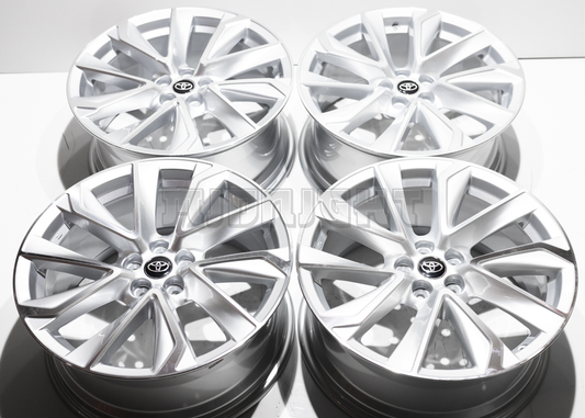 18" Silver Machined Wheels For Toyota Sedan Van SUV (5x114.3) Square Set