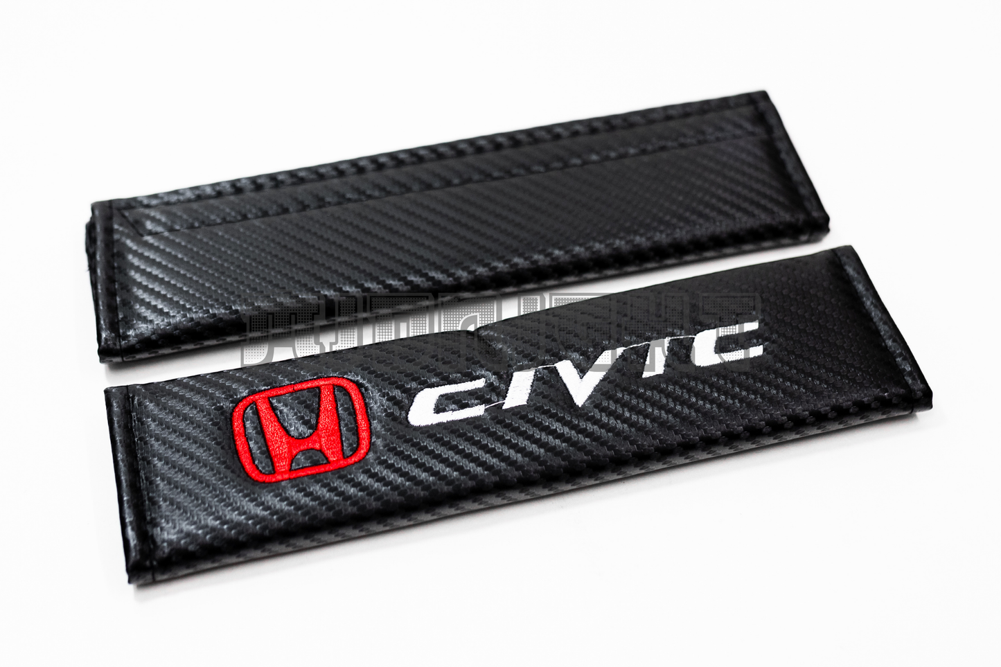 Honda Civic Carbon Fiber Style Seat Belt Strap Covers