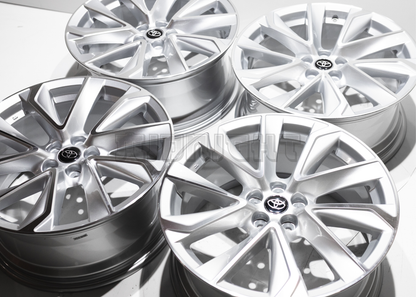 18" Silver Machined Wheels For Toyota Sedan Van SUV (5x114.3) Square Set