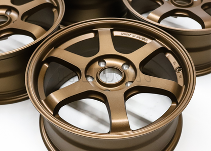 16" Bronze Wheels TE37 Style (5x114.3) Squared Set