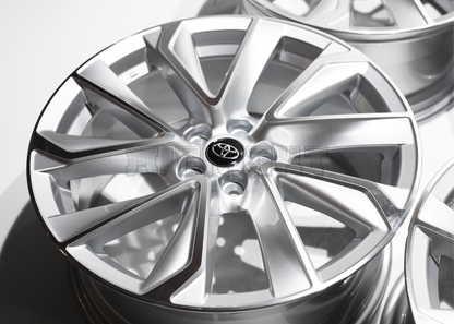 18" Silver Machined Wheels For Toyota Sedan Van SUV (5x114.3) Square Set