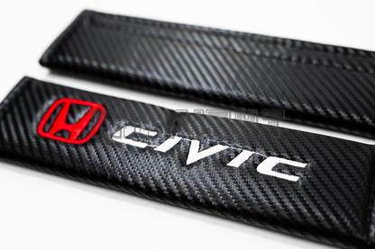 Honda Civic Carbon Fiber Style Seat Belt Strap Covers