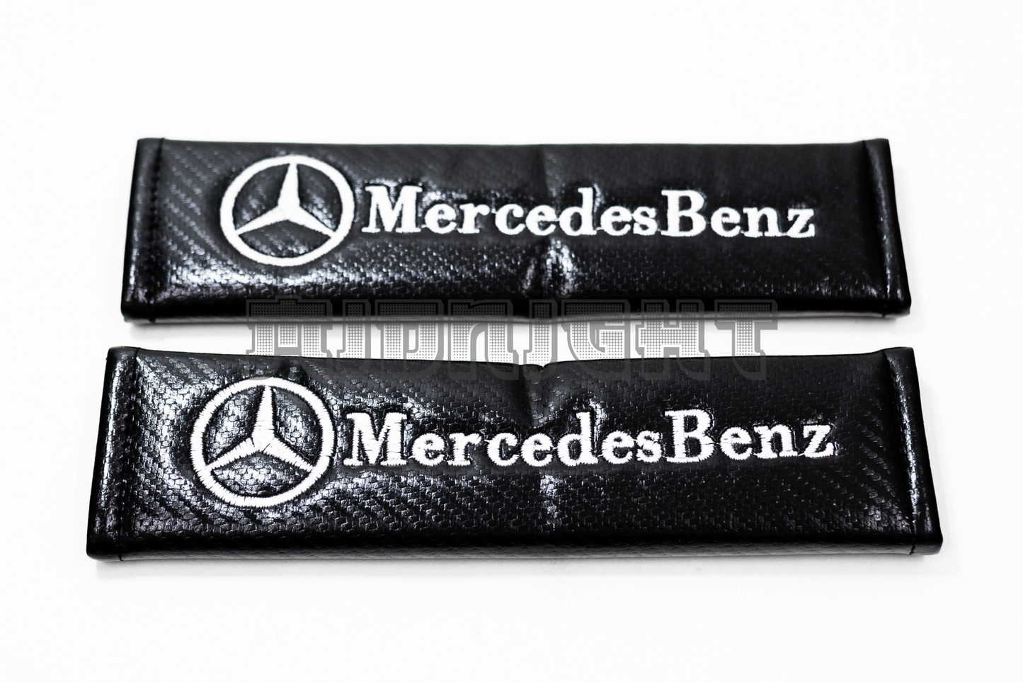 Mercedes Benz Carbon Fiber Style Seat Belt Strap Covers