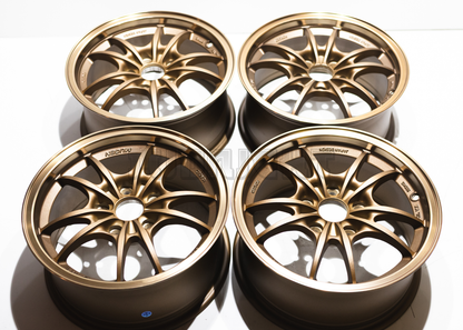 15" Bronze Mugen MF10 Style Wheels (5x114.3) Square Set