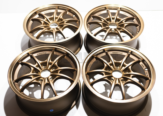15" Bronze Mugen MF10 Style Wheels (5x114.3) Square Set