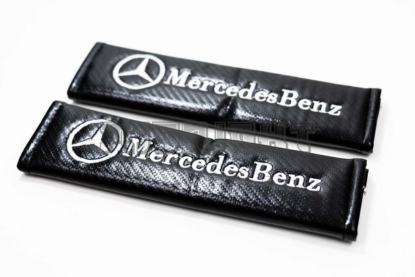 Mercedes Benz Carbon Fiber Style Seat Belt Strap Covers