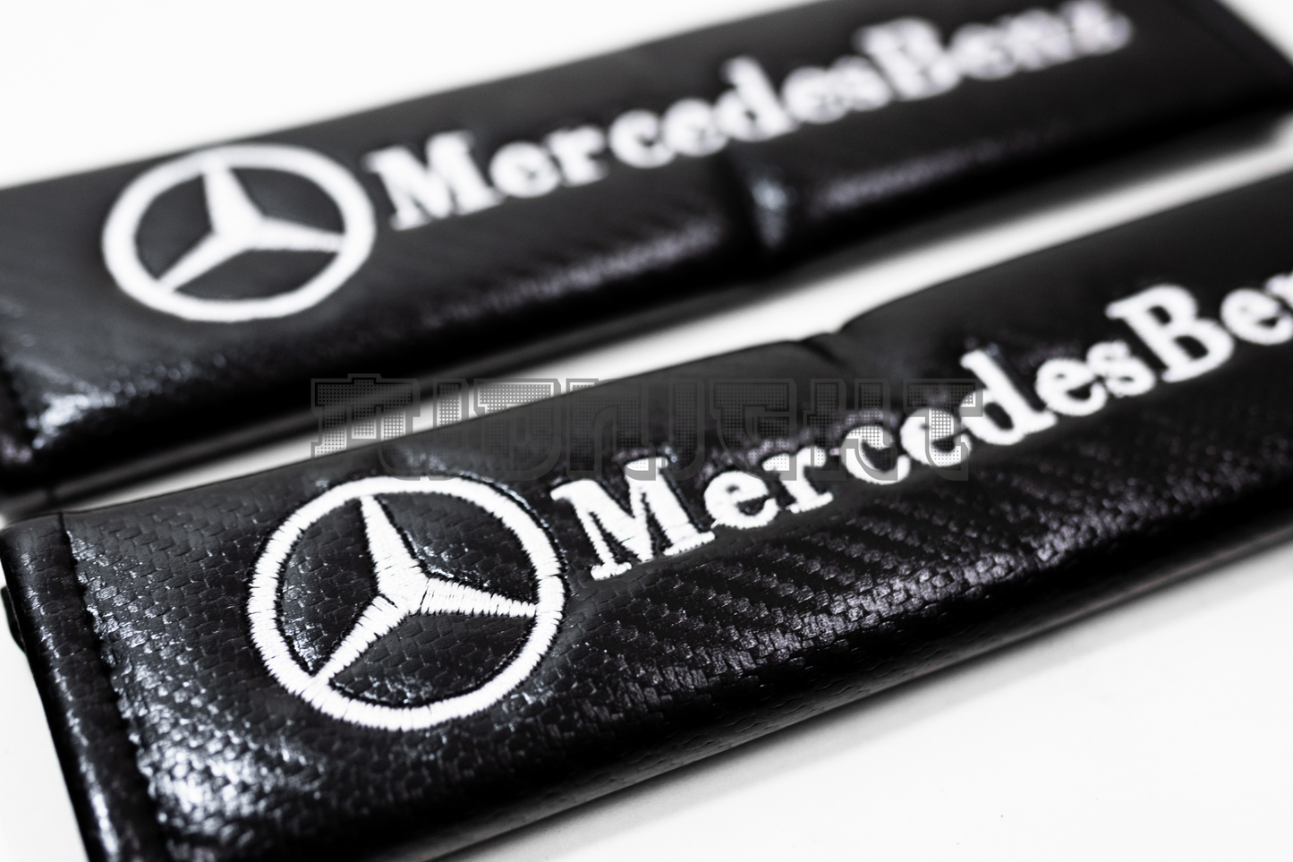 Mercedes Benz Carbon Fiber Style Seat Belt Strap Covers