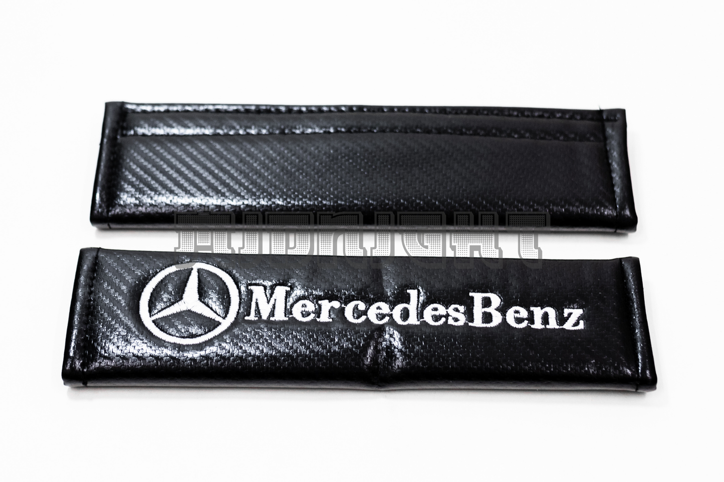 Mercedes Benz Carbon Fiber Style Seat Belt Strap Covers