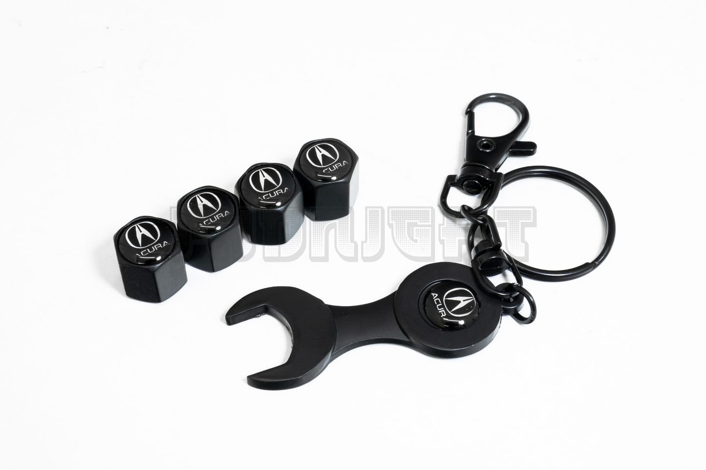 Acura Valve Stem Caps With Wrench Keychain