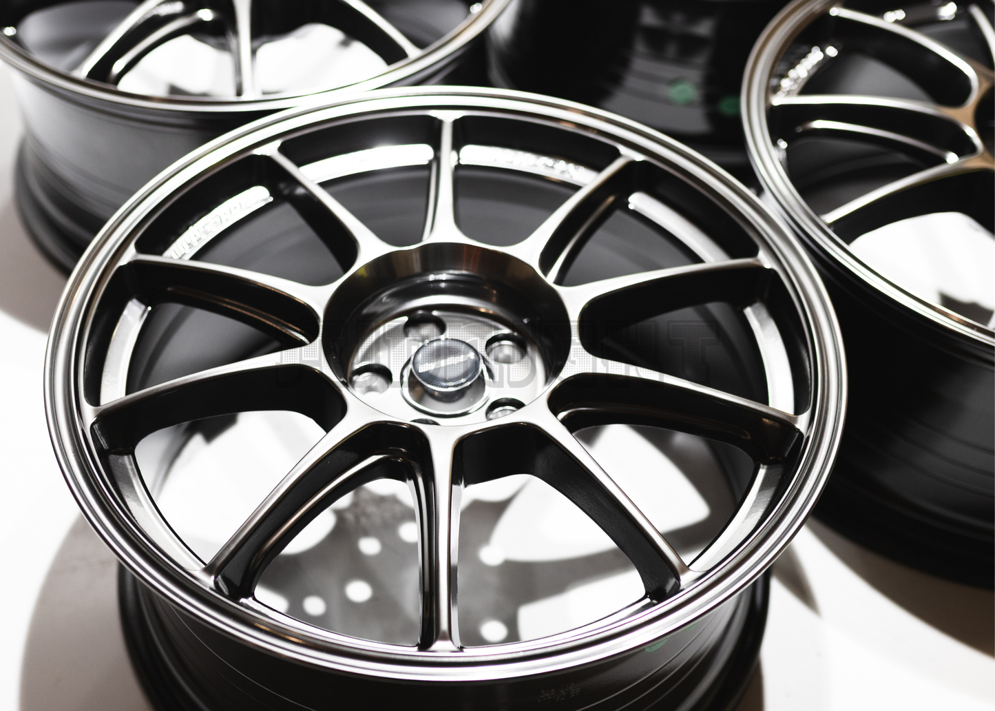 18" Gunmetal Gray Wedsport TC105X Style Wheels (5x114.3) Square Set