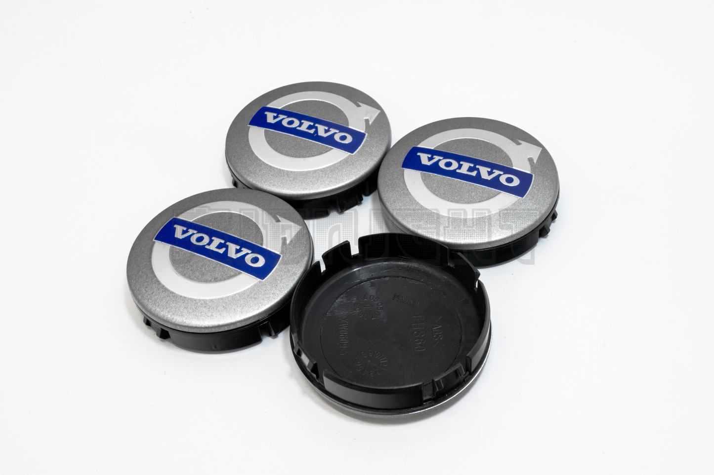 Set Of Four Volvo Gray Wheel Center Hub Caps