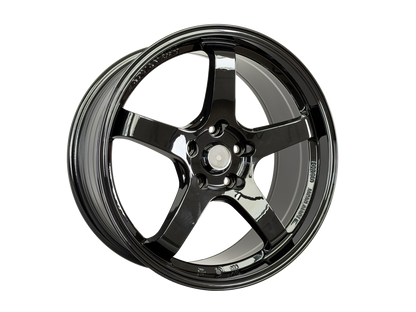 18" Black Advan Style Wheels Set of 4 18x8.5 +35 5x114.3