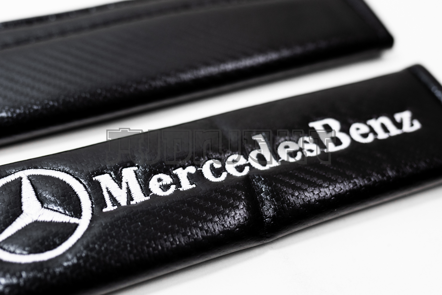 Mercedes Benz Carbon Fiber Style Seat Belt Strap Covers