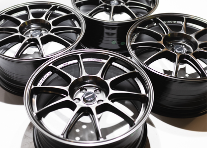 18" Gunmetal Gray Wedsport TC105X Style Wheels (5x114.3) Square Set