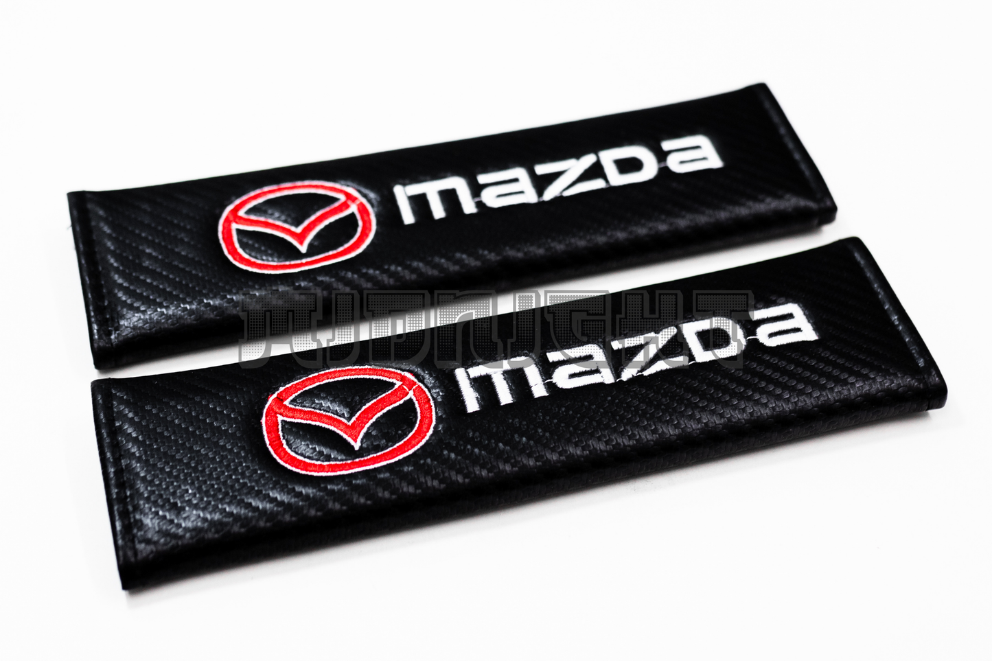 Mazda Carbon Fiber Style Seat Belt Strap Covers