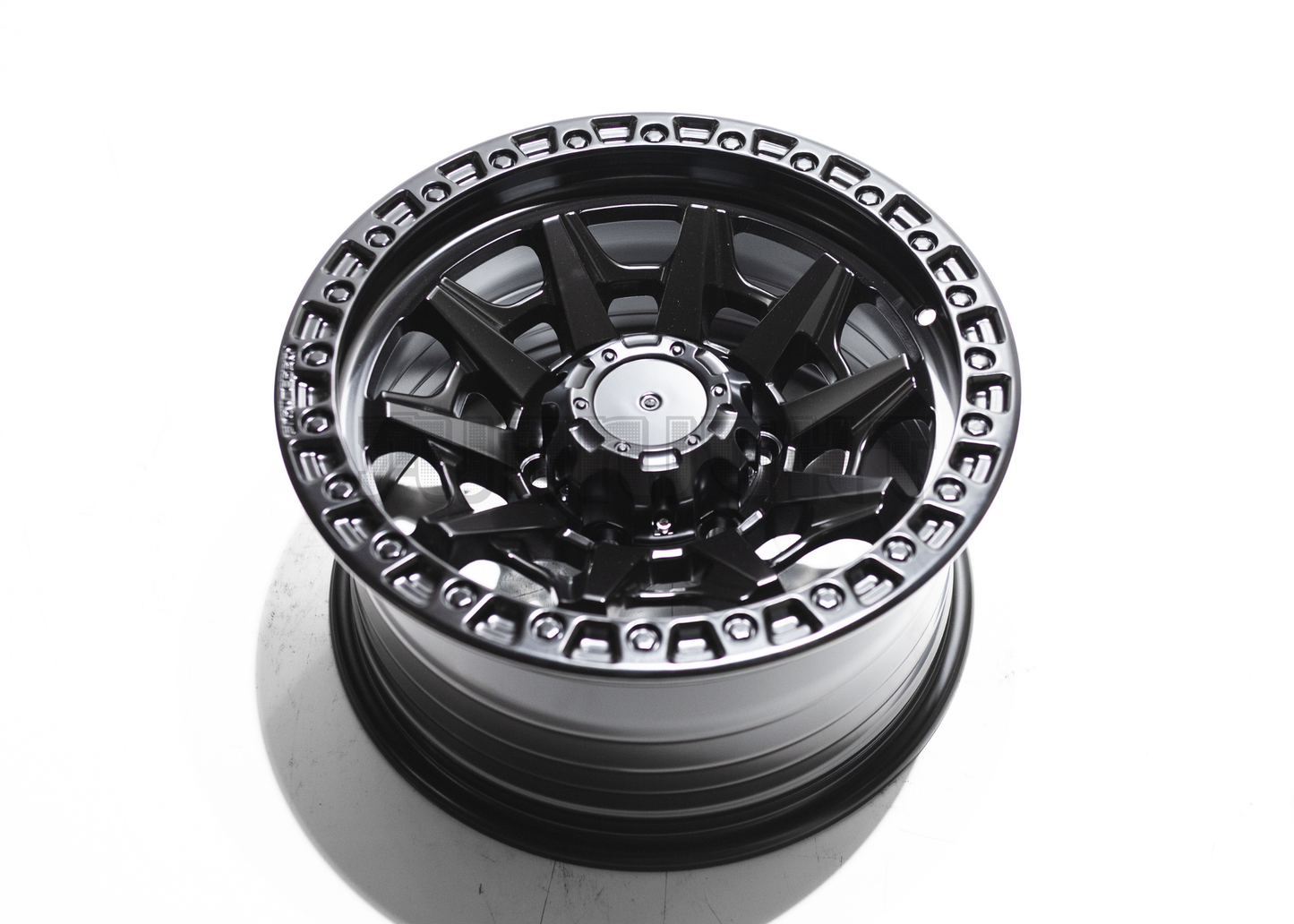 16" Matte Black Rhino Style Wheels (5x139.7) Square Set