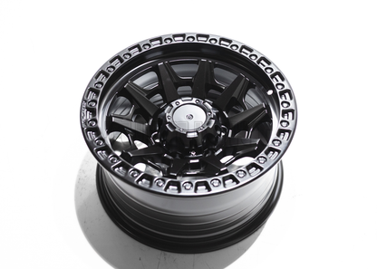 16" Matte Black Rhino Style Wheels (5x139.7) Square Set