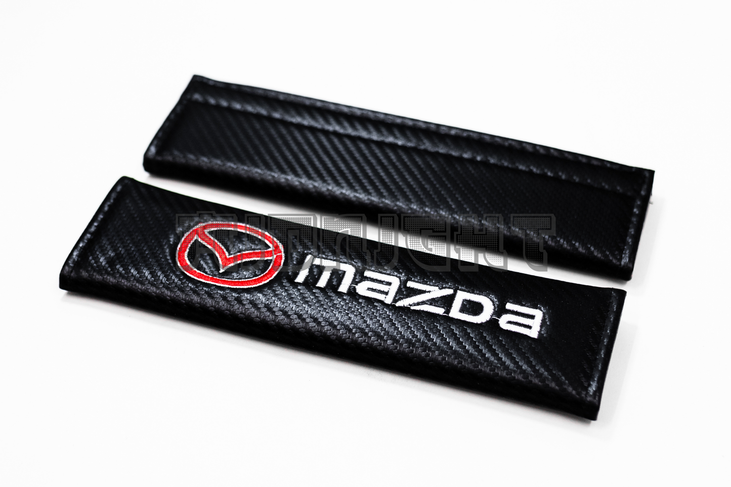 Mazda Carbon Fiber Style Seat Belt Strap Covers