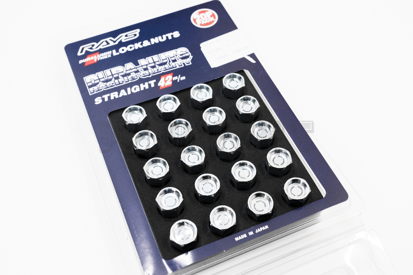 Rays Style DURA-NUTS Chrome Racing Quality Lug Nut Lock Set 12x1.25 / 12x1.5