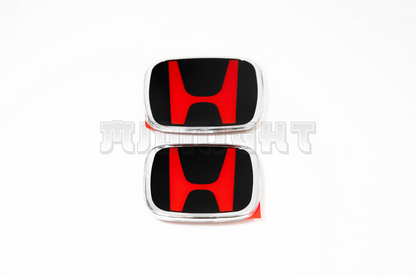 Honda JDM Emblem Black Red Front/Rear