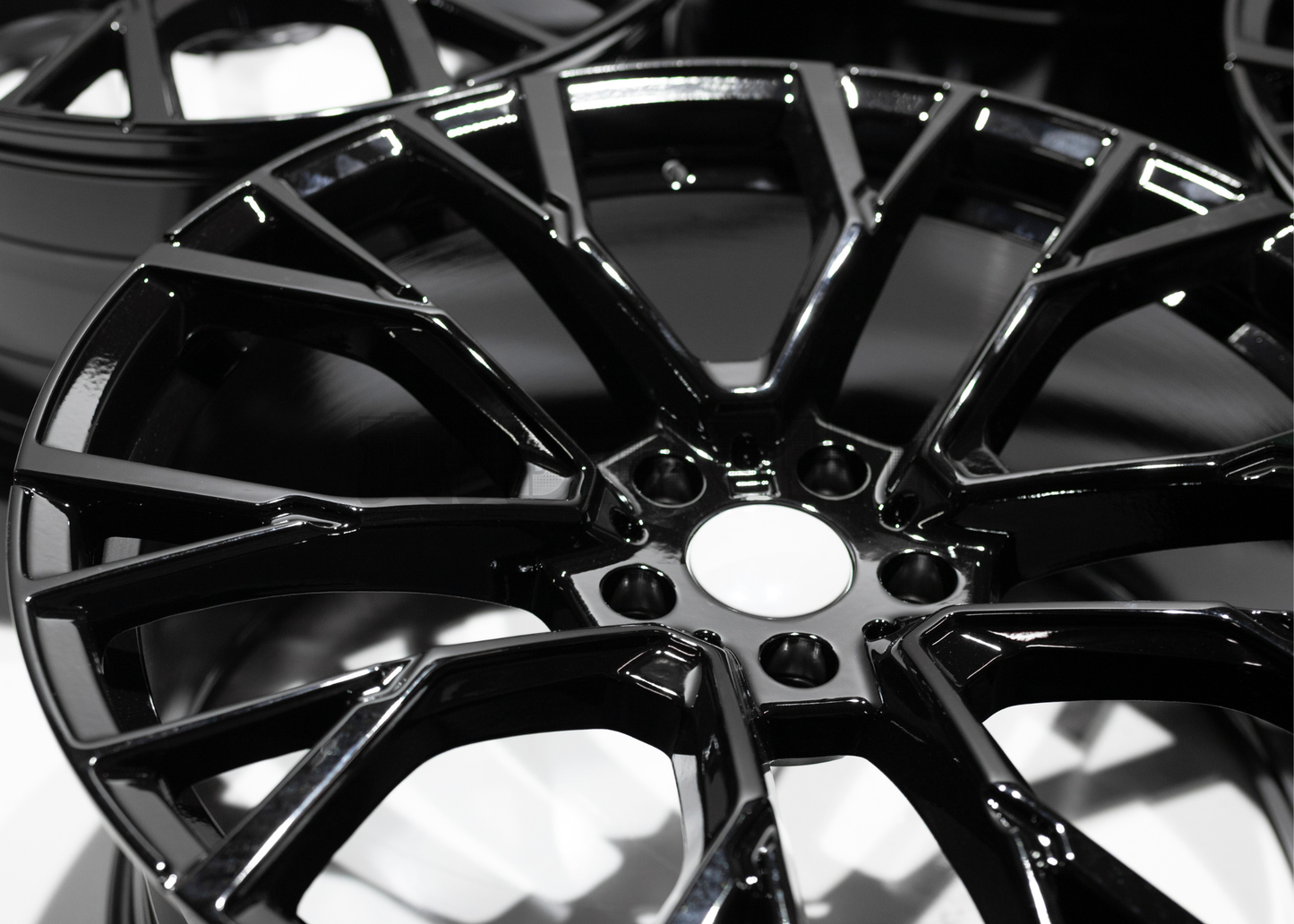 22" Gloss Black M Sport Style Wheels For BMW (5x120) Staggered Set 22x9.5/10.5