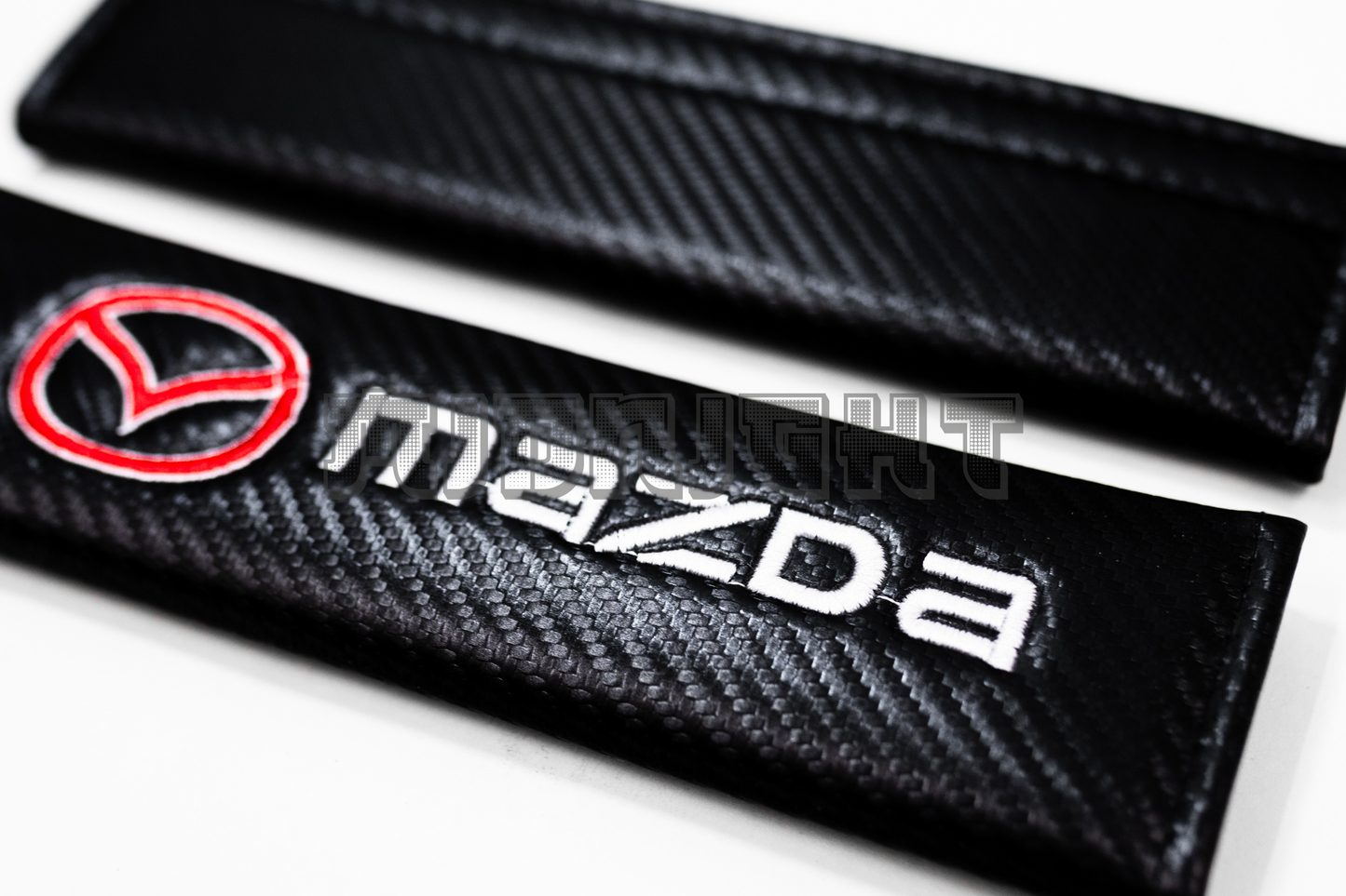 Mazda Carbon Fiber Style Seat Belt Strap Covers