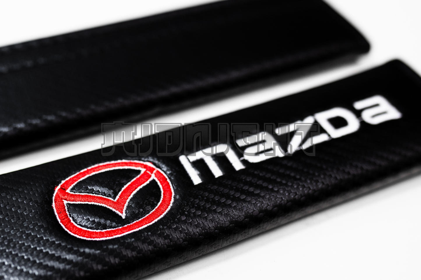 Mazda Carbon Fiber Style Seat Belt Strap Covers