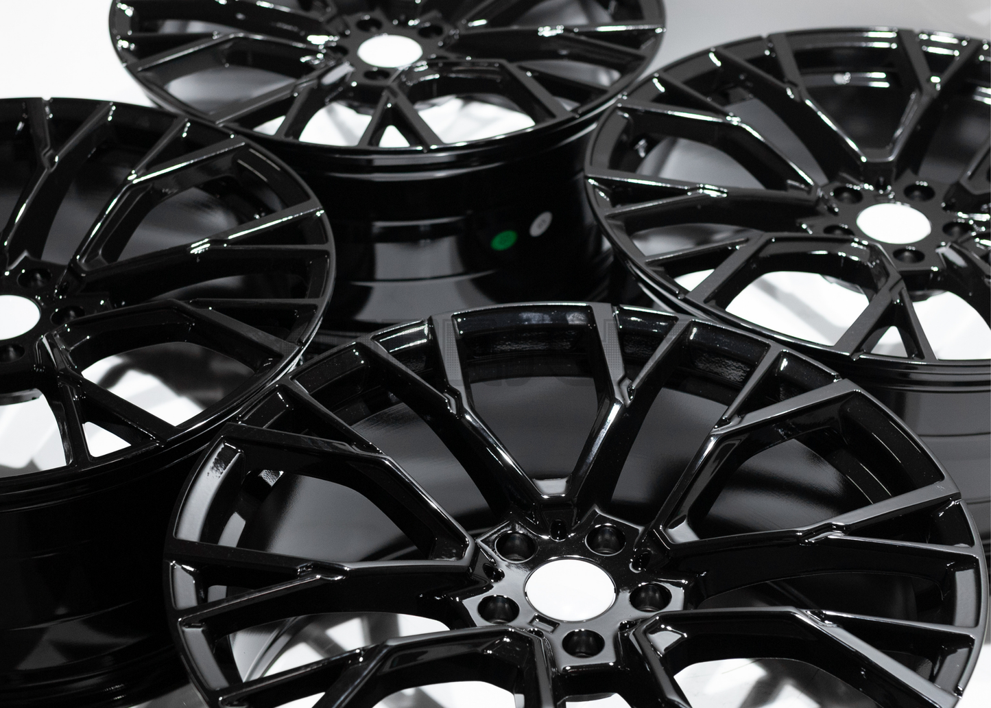 22" Gloss Black M Sport Style Wheels For BMW (5x120) Staggered Set 22x9.5/10.5