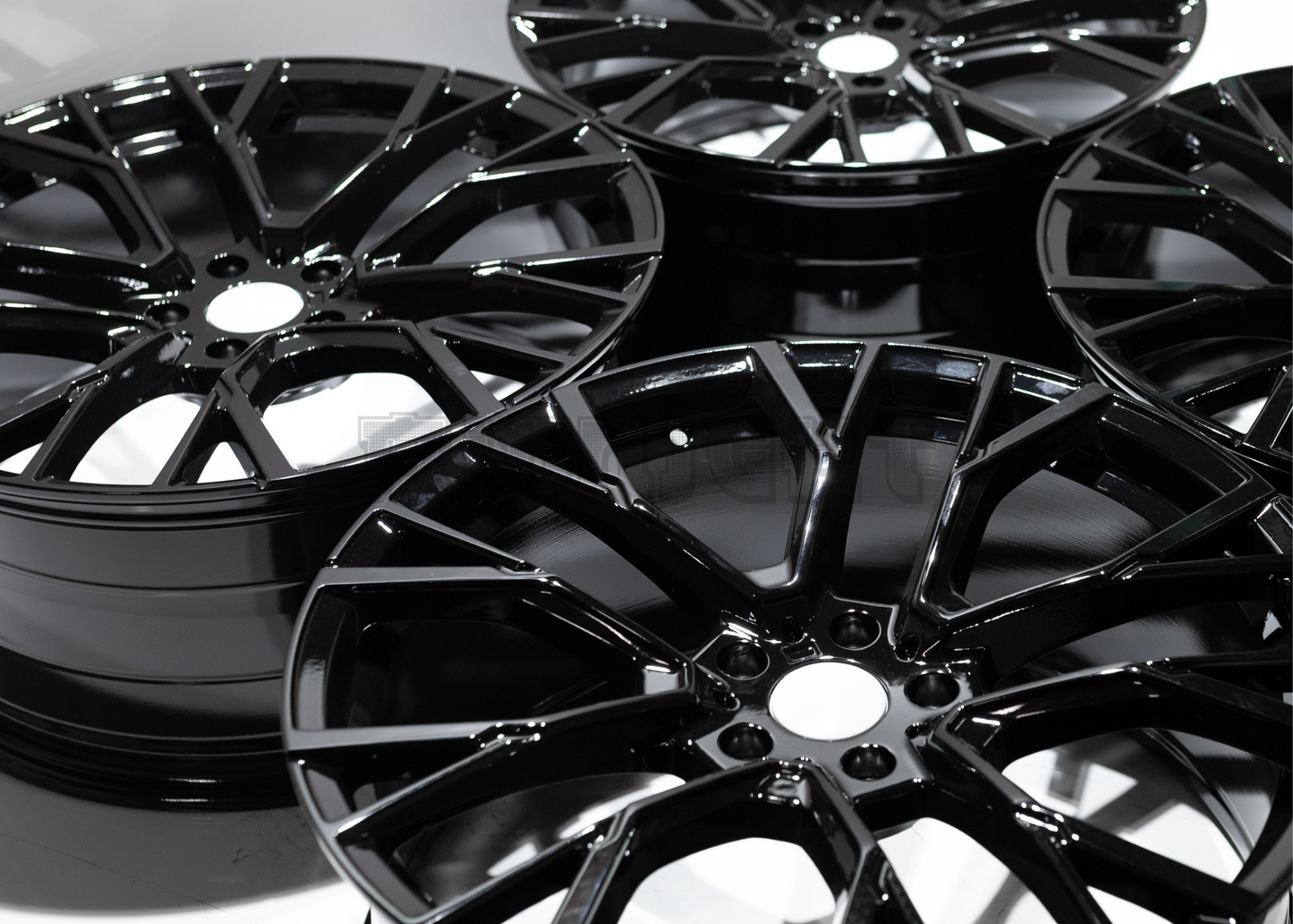 22" Gloss Black M Sport Style Wheels For BMW (5x120) Staggered Set 22x9.5/10.5