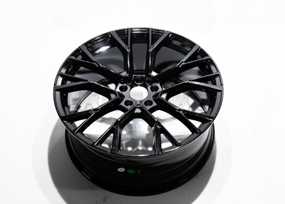 22" Gloss Black M Sport Style Wheels For BMW (5x120) Staggered Set 22x9.5/10.5