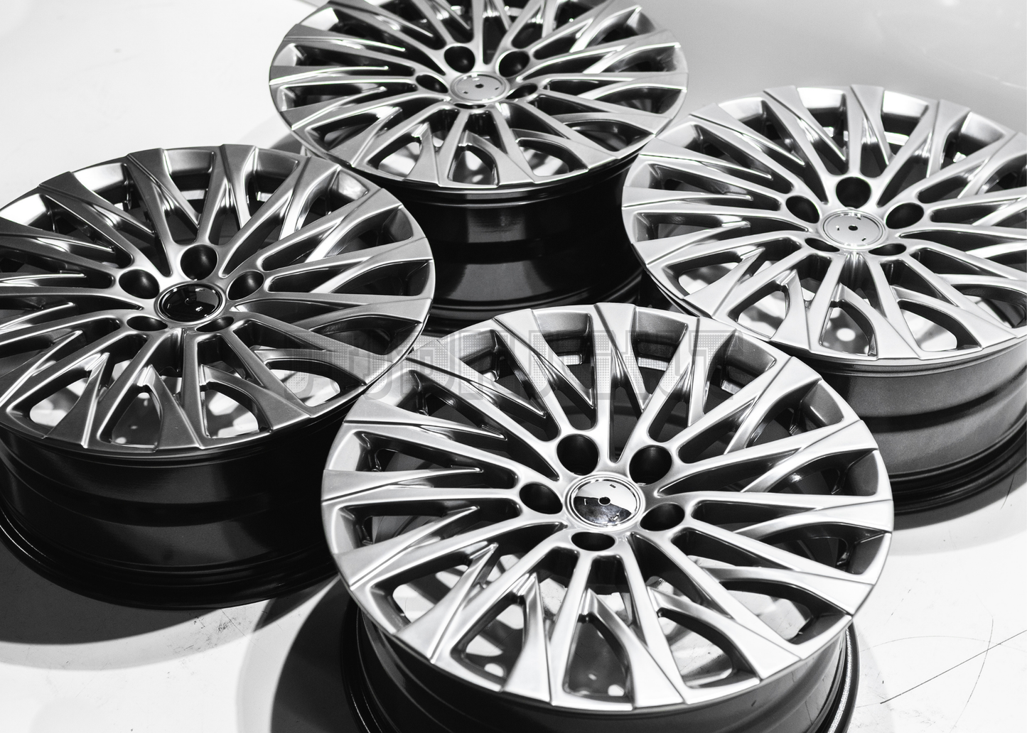 18" Gunmetal Wheels For Toyota Sedan Van SUV (5x114.3) Square Set