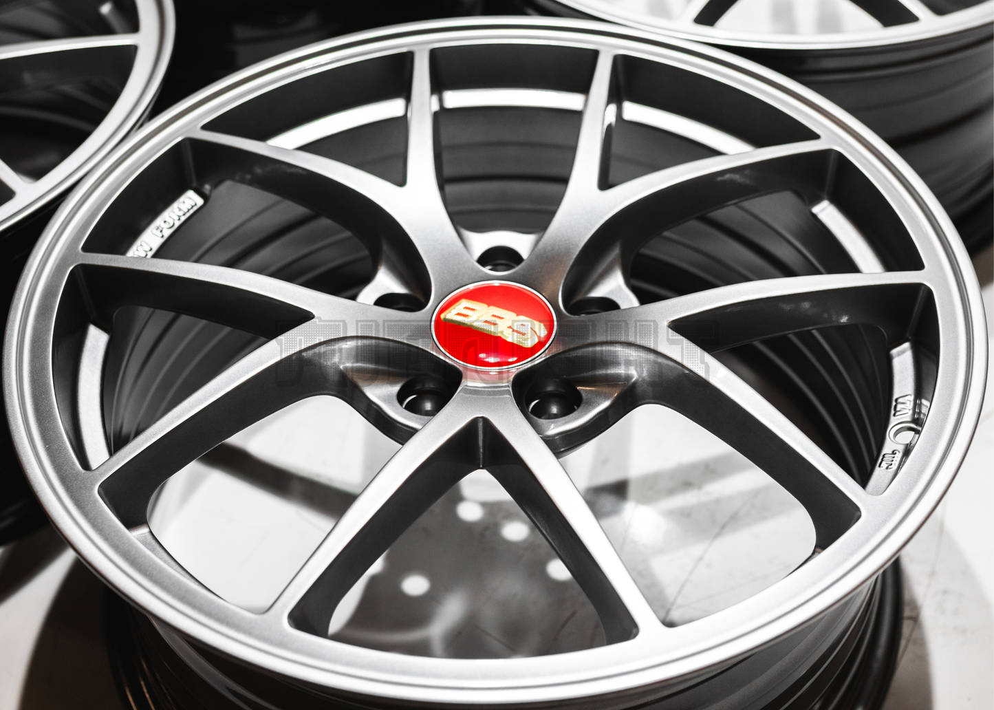 18" Gunmetal BBS RIA Style Wheels (5x114.3) Square Set