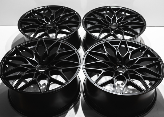 20" Matte Black M Sport Style Wheels For BMW (5x120) Staggered Set 20x8.5/9.5