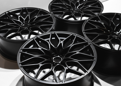 20" Matte Black M Sport Style Wheels For BMW (5x120) Staggered Set 20x8.5/9.5