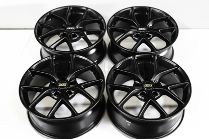 18" Satin Black BBS SR Style Wheels Square Set (5x120) 18x8.0
