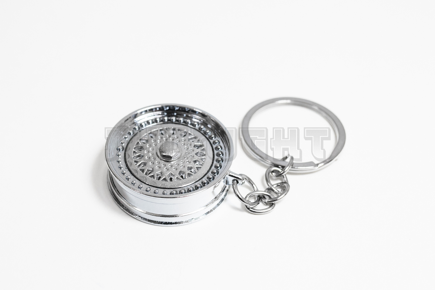 Chrome BBS Style Wheel Keychain