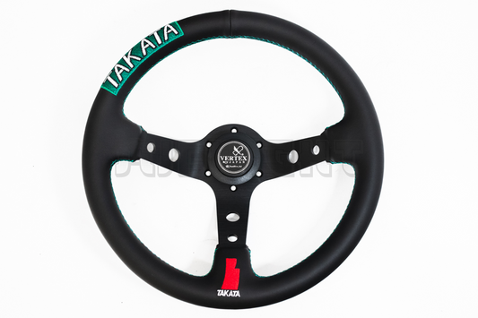 Vertex x Takata Leather 330mm Steering Wheel