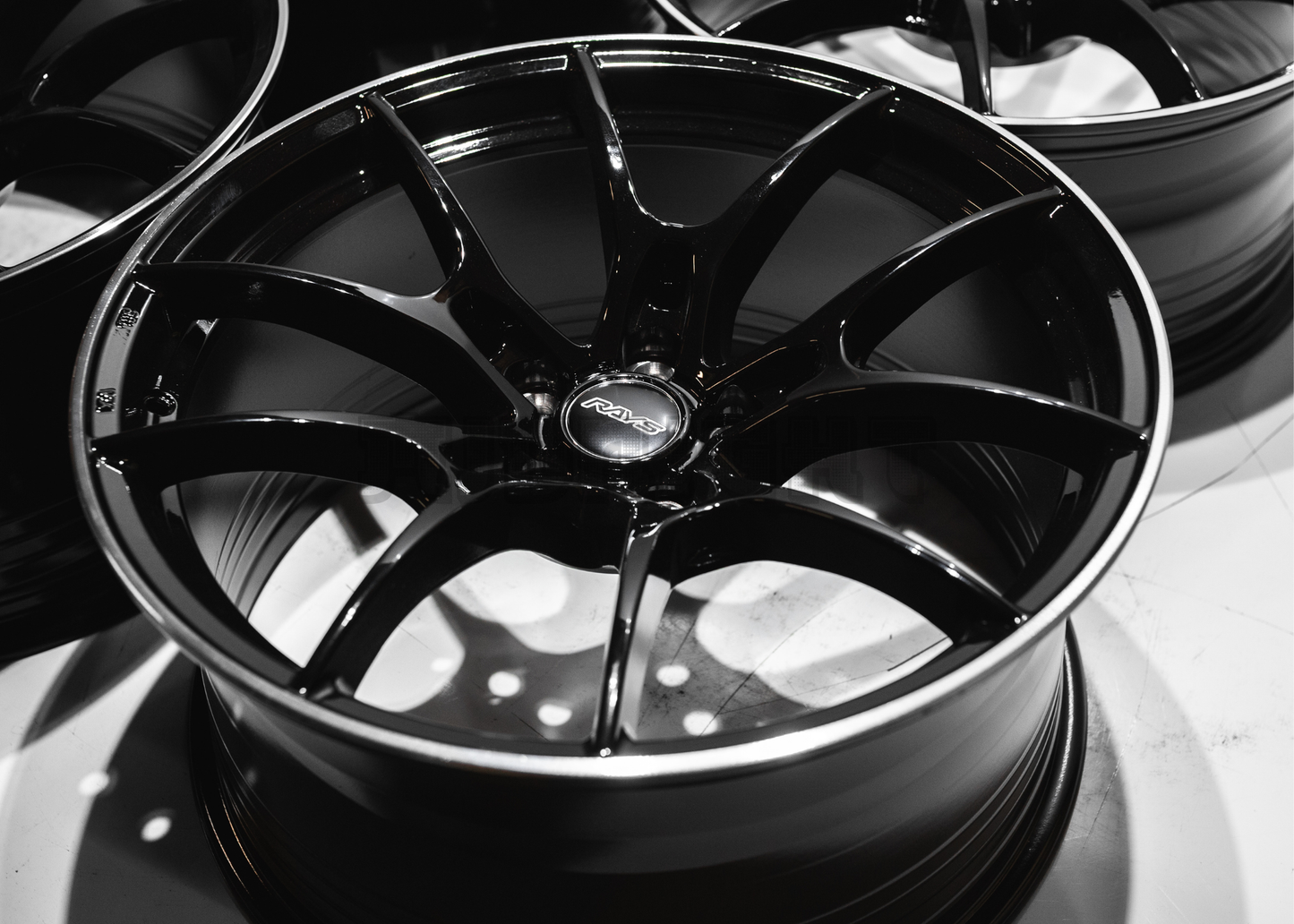 19" Gloss Black Rays G025 Style Wheels (5x112) Staggered Set 19x8.5/9.5