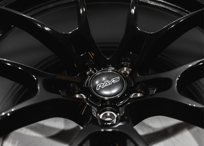 19" Gloss Black Rays G025 Style Wheels (5x112) Staggered Set 19x8.5/9.5