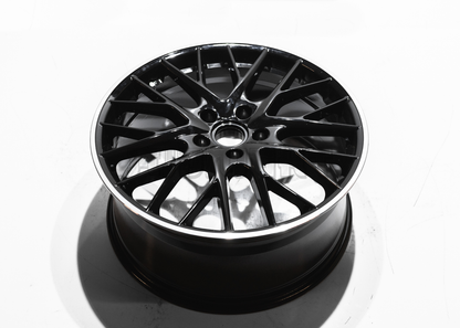 21" Gloss Black Machined Wheels For Porsche (5x130) Staggered Set 20x9.5/11.5