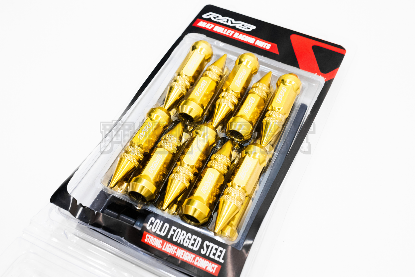 Rays AK47 Bullet Racing Nuts Gold M14xP1.5