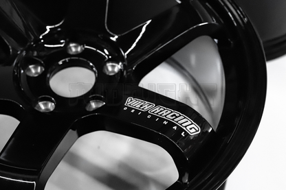 18" Gloss Black Rays TE37 Style Wheels Staggered Set (5x114.3) 18x8.5/9.5