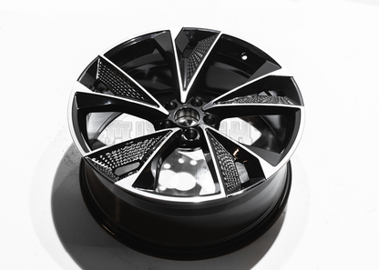 21" Gloss Black Machined Wheels For Audi (5x112) Square Set