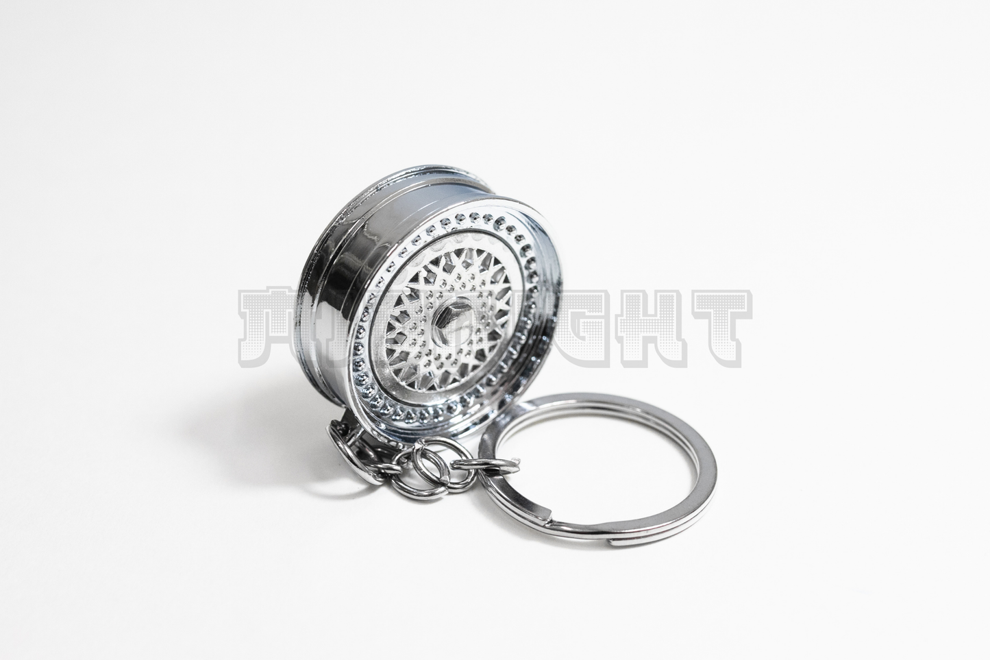 Chrome BBS Style Wheel Keychain