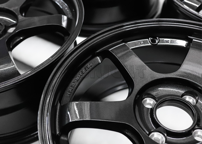 16" Gunmetal Wheels TE37 Style (4x100) Squared Set