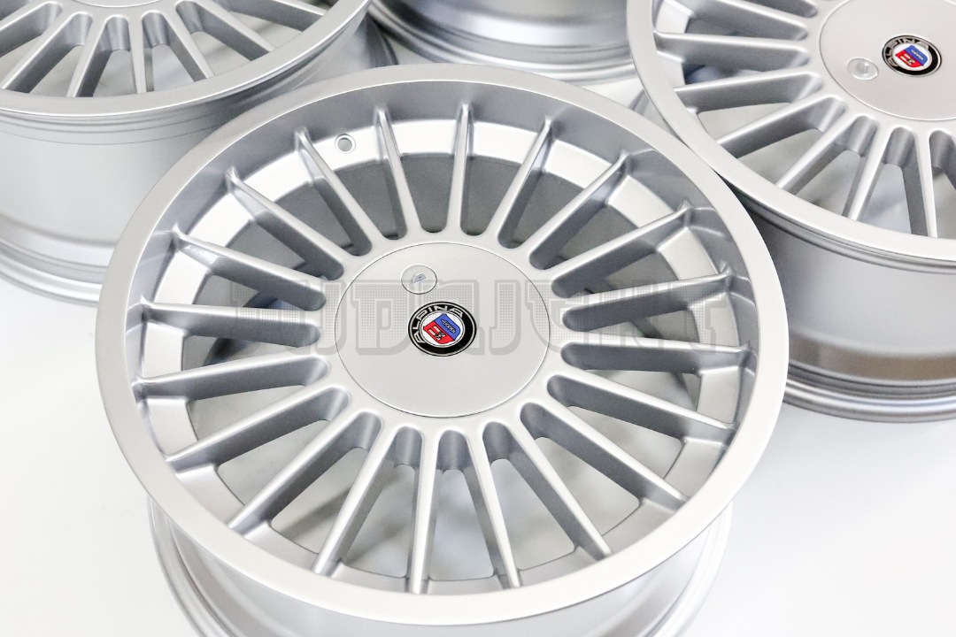 18" Silver Machined Classic Alpina Style Wheels For BMW Staggered Set (5x120) (5x112) 18x8/9