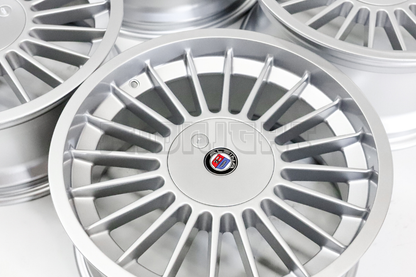 18" Silver Machined Classic Alpina Style Wheels For BMW Staggered Set (5x120) (5x112) 18x8/9