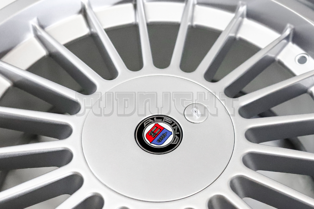 18" Silver Machined Classic Alpina Style Wheels For BMW Staggered Set (5x120) (5x112) 18x8/9