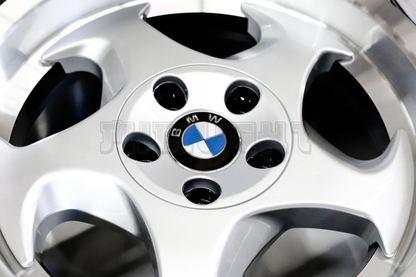 17"Silver Machined Lip Throwing Star Style Wheels Square Set (5x120)