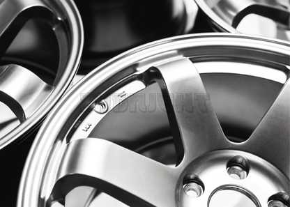 18" Gunmetal Rays TE37 Style Wheels (5x114.3) Staggered Set 18x8.5/9.5